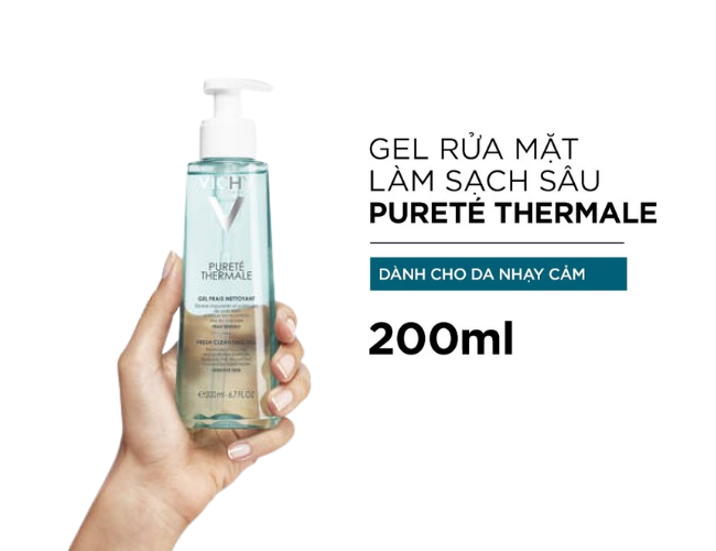 Sữa rửa mặt Vichy Purete Thermale Fresh Cleansing Gel sở hữu bảng thành phần an toàn, dịu nhẹ với mọi loại da