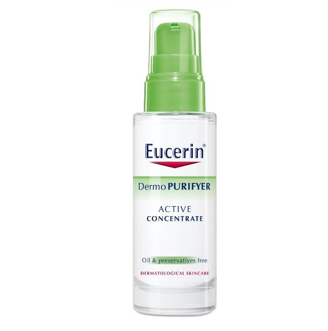 Điều trị và nuôi dưỡng làn da khỏe mạnh cùng kem trị mụn cho da dầu Eucerin Dermopurifyer Active Concentrate