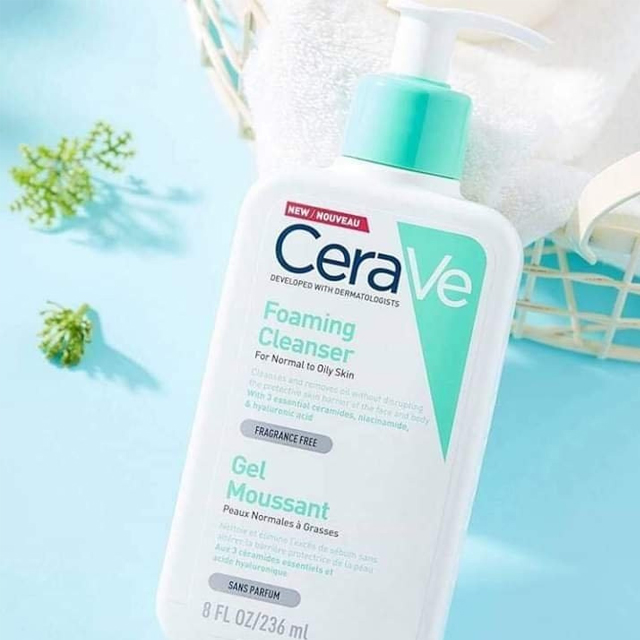 Review chi tiết sữa rửa mặt CeraVe Foaming Facial Cleanser