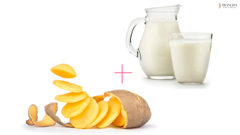 Cách làm mặt nạ trắng da từ khoai tây và sữa tươi