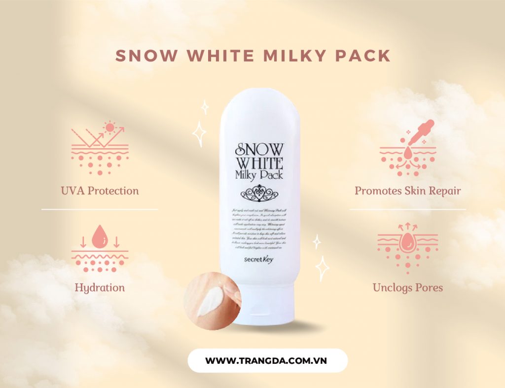  Kem Dưỡng Trắng Body Snow White Milky Pack