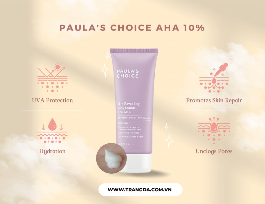 Review Kem trắng da body Paula’s Choice Resist Skin Revealing Body Lotion 10% AHA