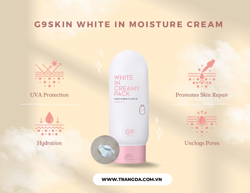 Review Kem dưỡng trắng da body G9Skin White In Moisture Cream