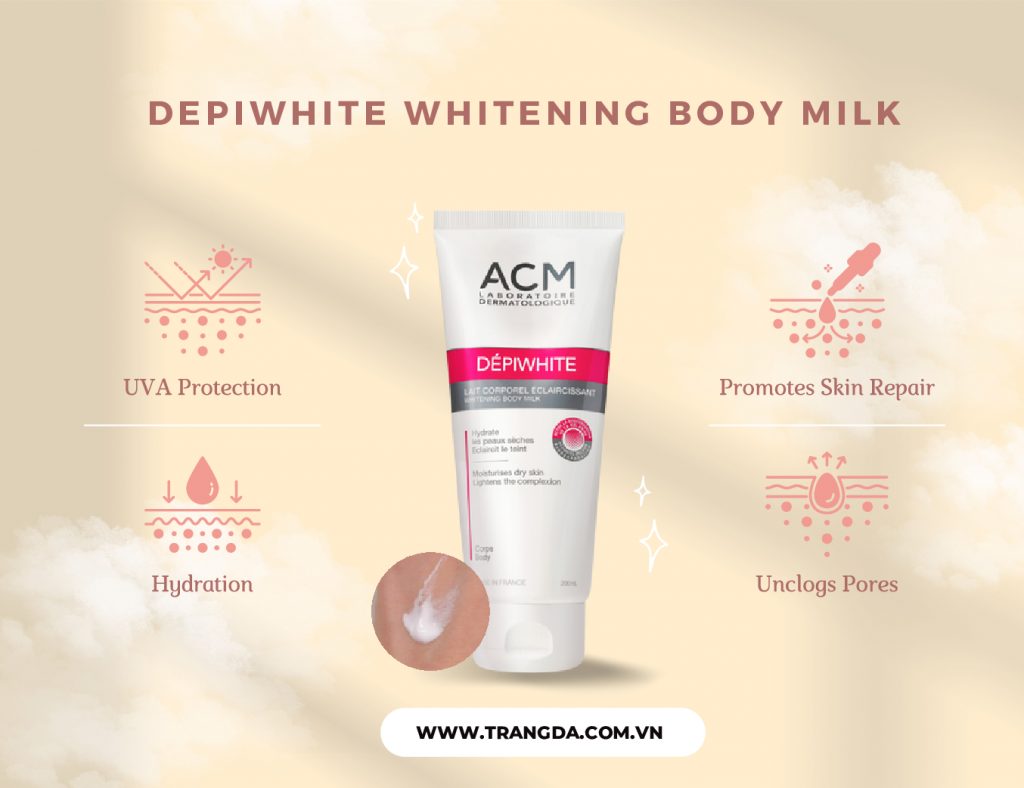 Review Kem dưỡng trắng da DEPIWHITE Whitening Body Milk