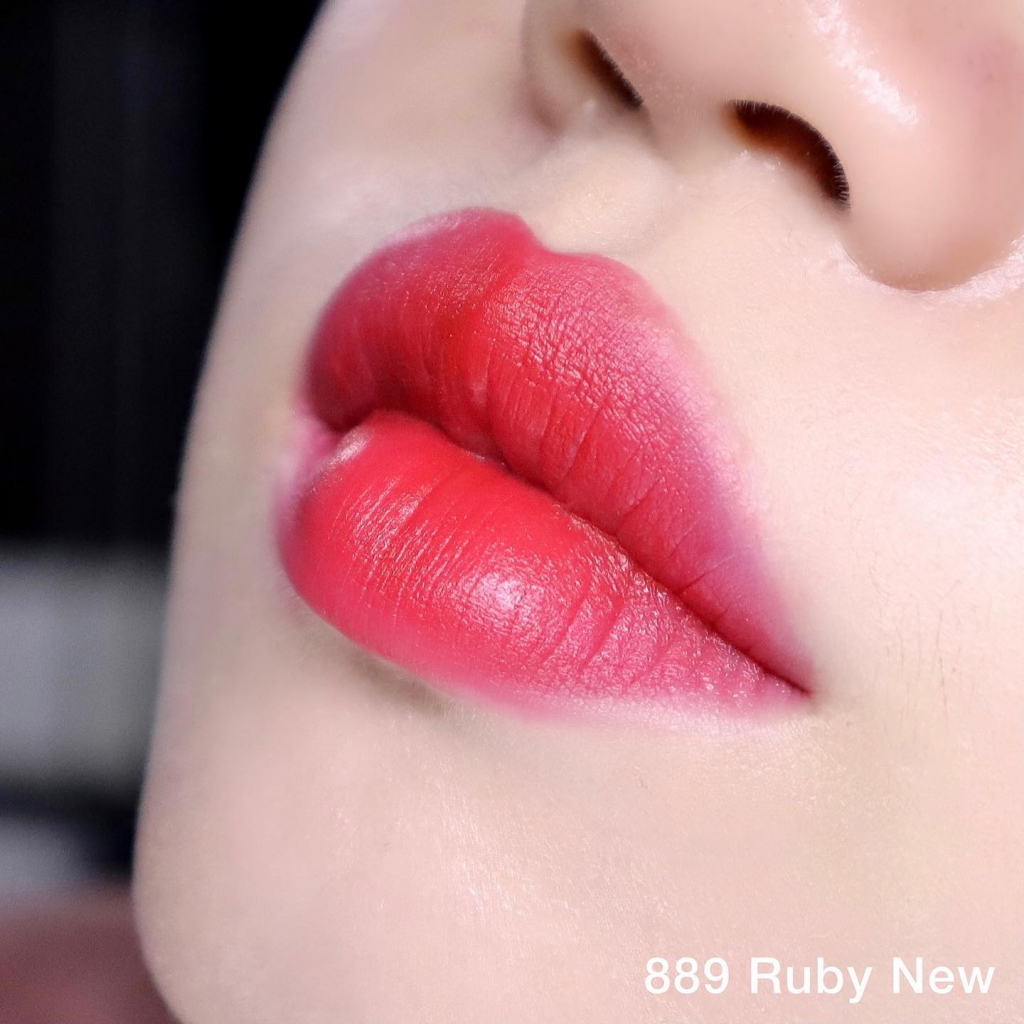Son MAC Powder Kiss Velvet Blur Màu 889 Ruby New 