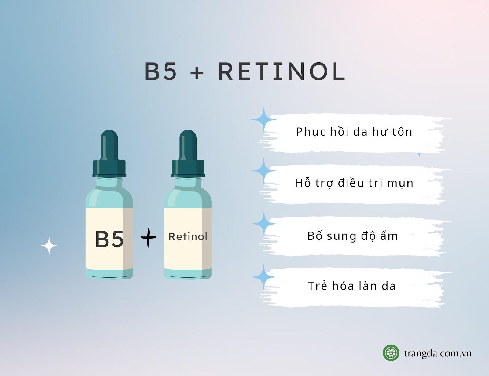 Công dụng khi kết hợp Serum B5 với Retinol
