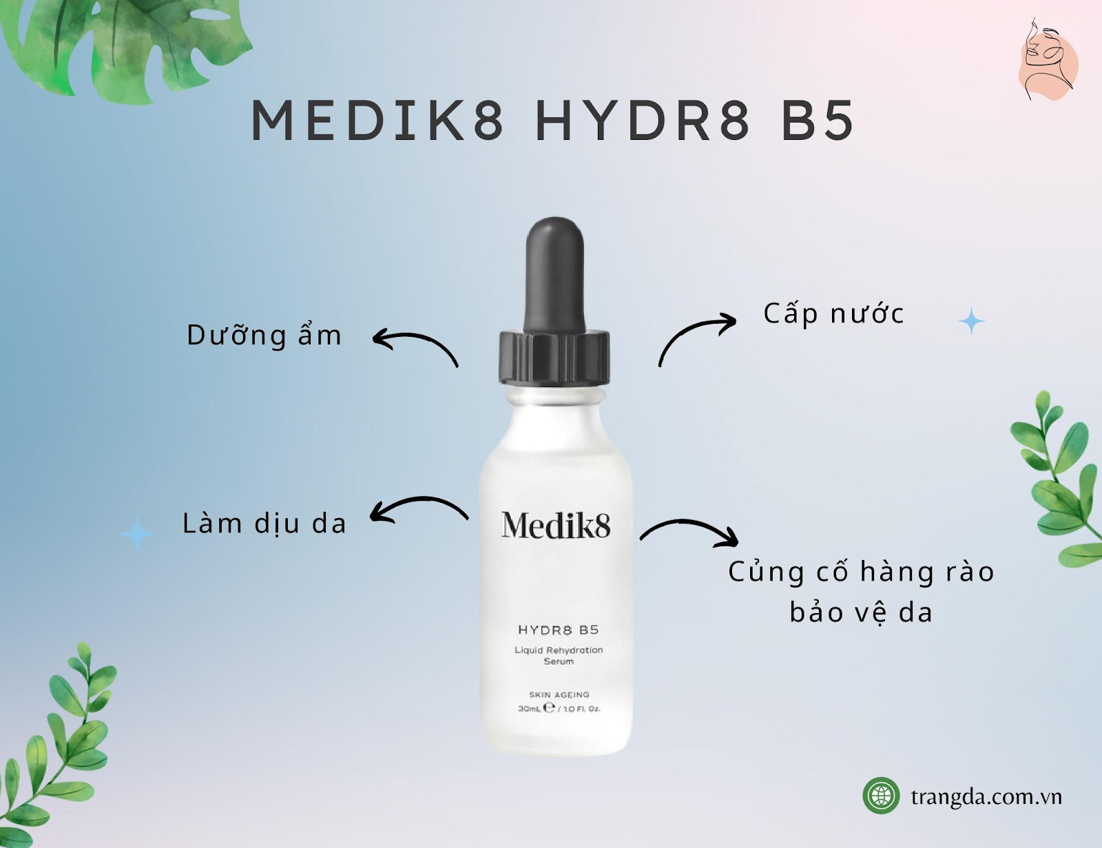 serum B5 phục hồi da treatment Medik8 Hydr8 B5
