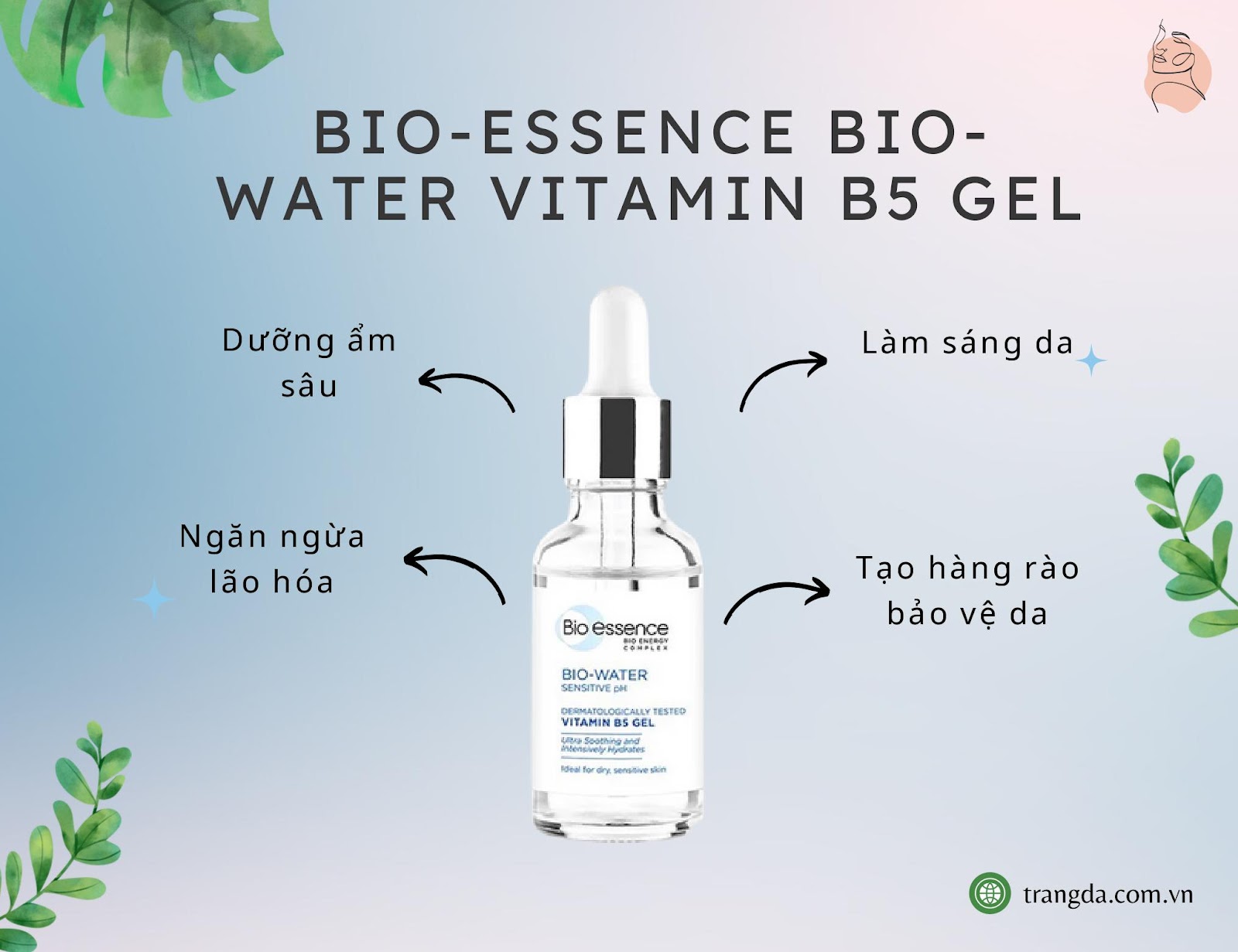 serum B5 phục hồi da treatment Bio-Essence Bio-Water Vitamin B5