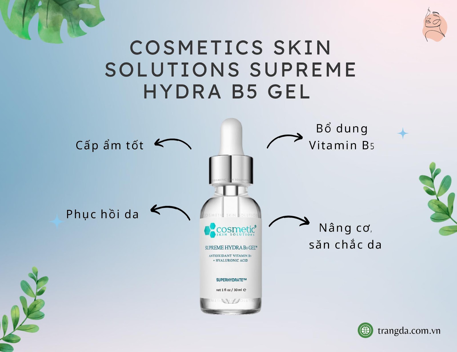 Serum B5 phục hồi da treatment Cosmetics Skin Solutions Supreme Hydra B5