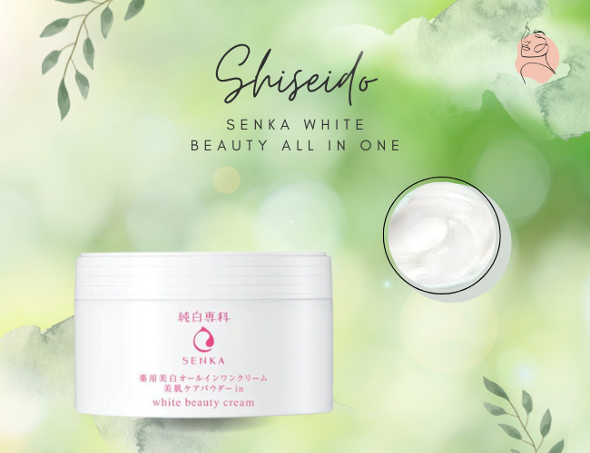 Kem dưỡng trắng da cho da dầu Shiseido Senka White Beauty All in One