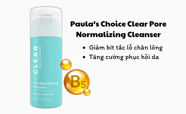 Sữa rửa mặt Paula’s Choice dành riêng cho da mụn với những thành phần tuyệt hảo.
