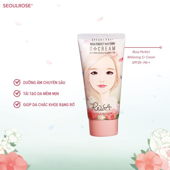 Seoulrose Rosa Perfect Whitening S+ Cream SPF35+ 