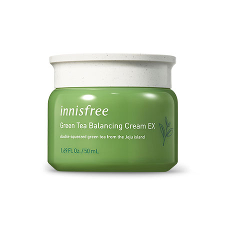 kem dưỡng trắng da mặt tuổi dậy thì Innisfree Green Tea Balancing Cream EX