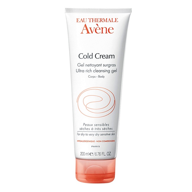 Avène Cold Cream Ultra Rich Cleansing Gel là gel sữa rửa mặt không chứa xà phòng