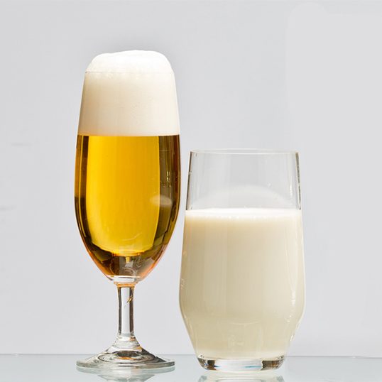 Tắm bia bằng bia với sữa tươi không đường