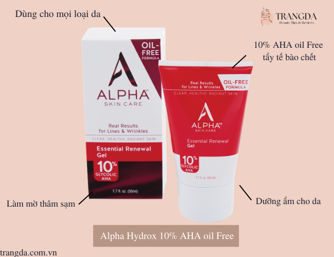 Tẩy tế bào chết Alpha Hydrox Enhanced Lotion 10% Glycolic AHA Anti-Wrinkle