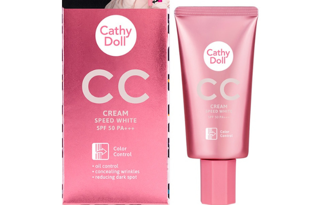 Kem nền cho da dầu Cathy Doll Speed White CC Cream. Nguồn: Internet