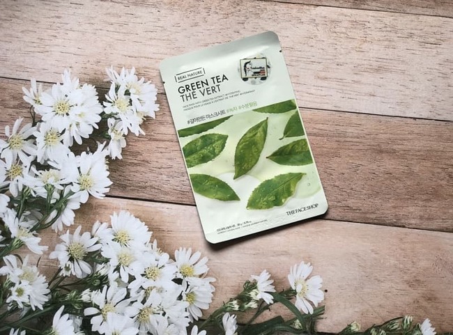 Mặt nạ giấy thanh lọc da The Face Shop Real Nature Green Tea Face Mask