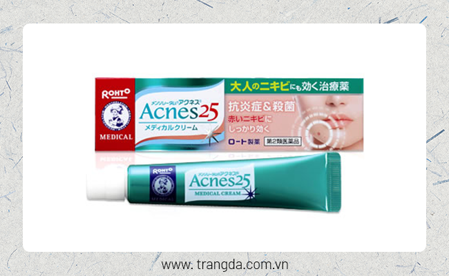 Cách trị mụn thâm cho da dầu: Acnes 25 Medical Cream