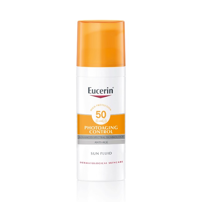 Eucerin Sun Fluid Photogaing Control là dòng kem chống nắng cho da dầu mụn được đánh giá cao