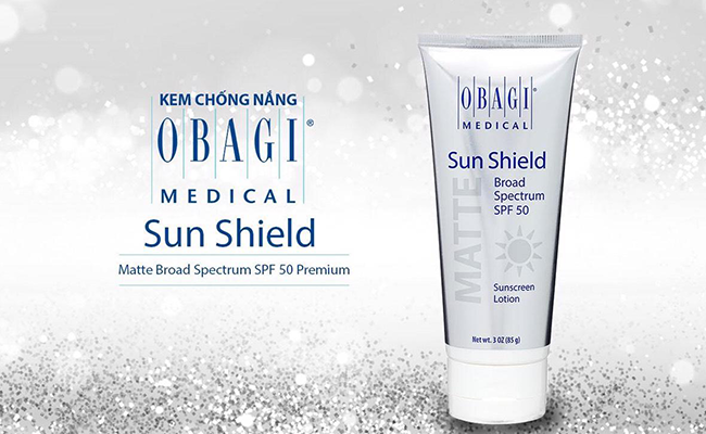 Kem chống nắng phổ rộng Obagi Sun Shield Matte Broad Spectrum SPF 50 Premium
