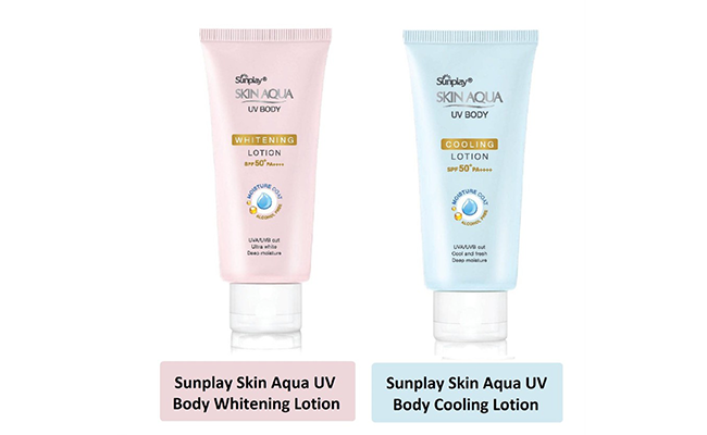 Kem chống nắng aqua: Sunplay Skin Aqua UV Body Lotion 