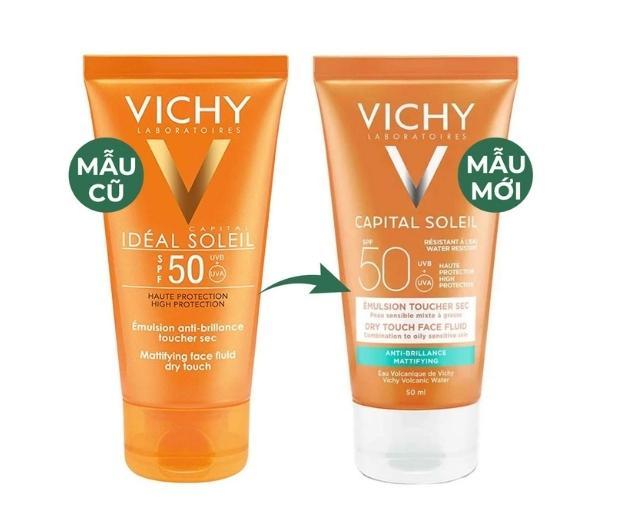Kem chống nắng Vichy Ideal Soleil SPF 50 Mattifying Face Fluid Dry Touch. Nguồn: Internet