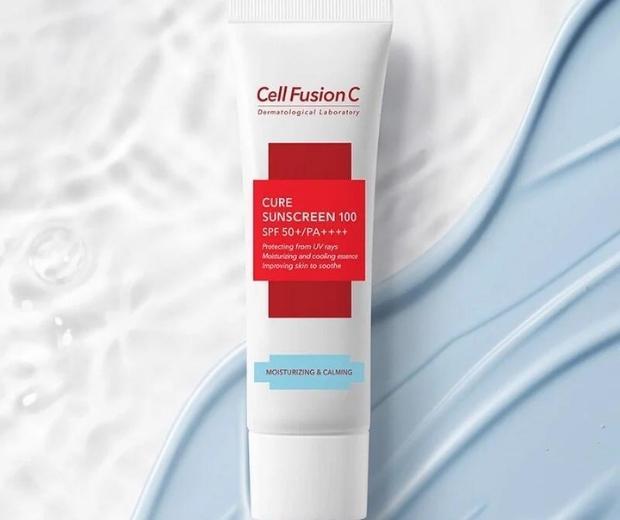 Kem chống nắng dược mỹ phẩm Cell Fusion C SPF50 PA++++ Cure Sunscreen 100. Nguồn: Internet