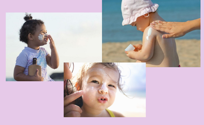 Trẻ em cũng cần sử dụng kem chống nắng để bảo vệ làn da.