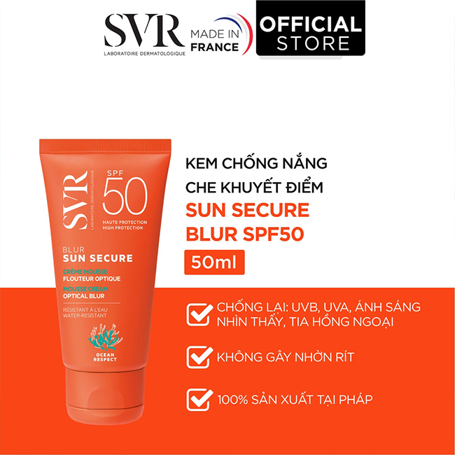 Kem chống nắng che khuyết điểm SVR Sun Secure Blur
