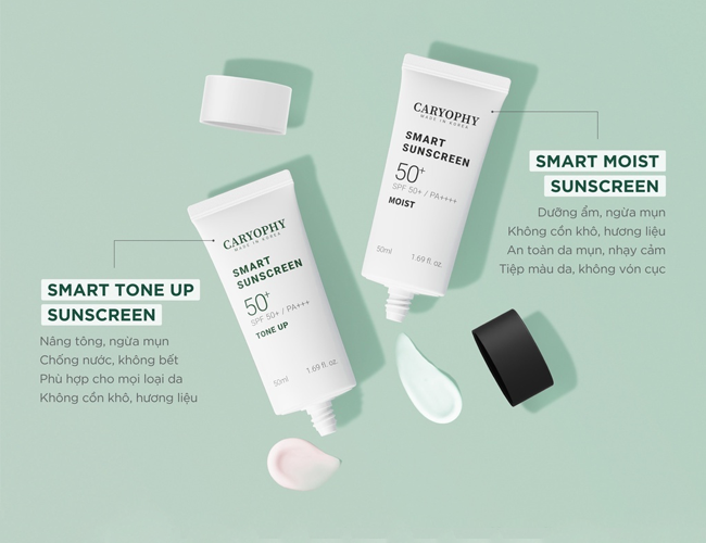 Kem chống nắng Caryophy Smart Sunscreen Tone Up