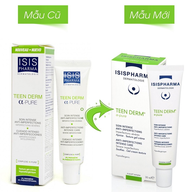 TEEN DERM ALPHA PURE ISIS PHARMA