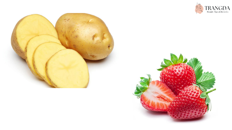 Mặt nạ trắng da từ dâu tây và khoai tây