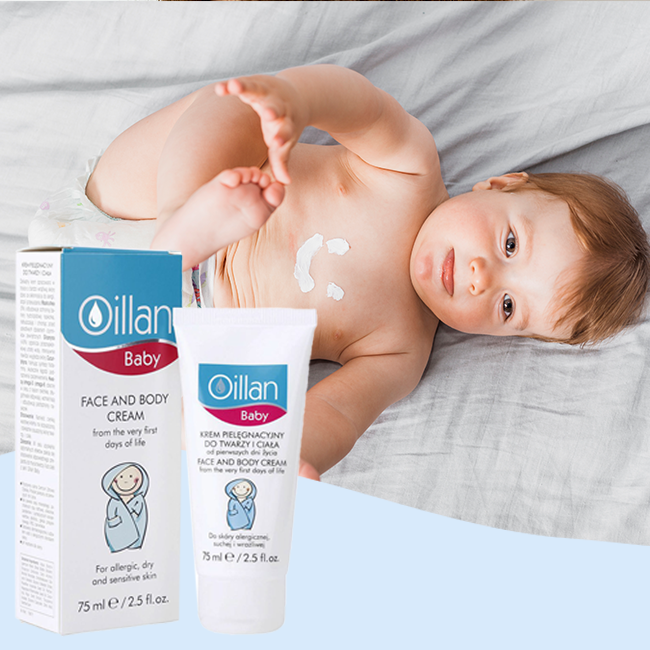 Kem dưỡng ẩm cho bé Oillan Baby Face And Body Cream 