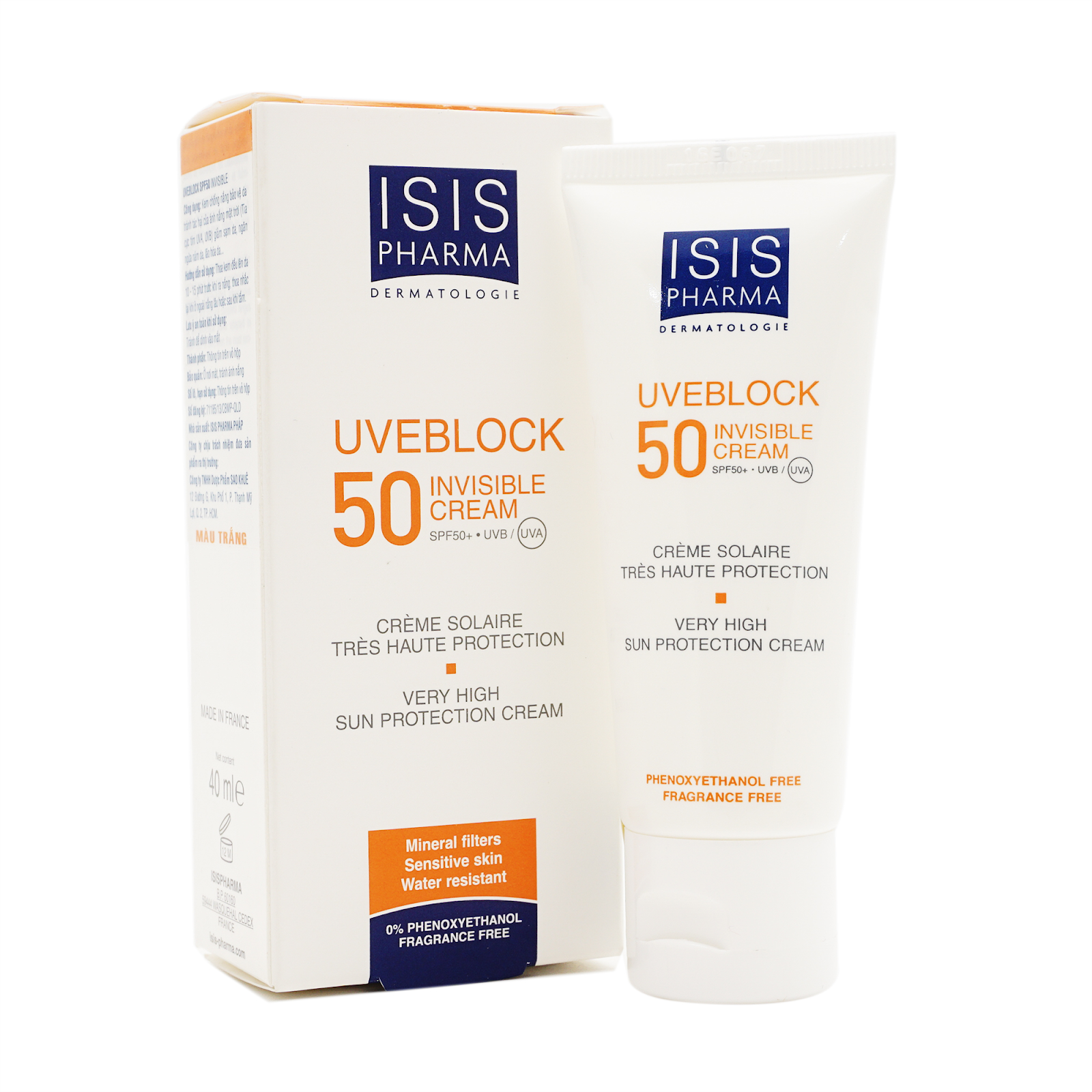 Kem chống nắng cho da mụn nhạy cảm Isis Pharma Uveblock 50