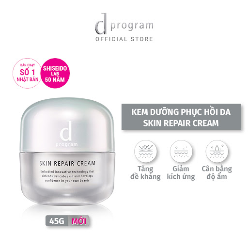 Kem dưỡng ẩm Nhật Shiseido d program Skin repair cream
