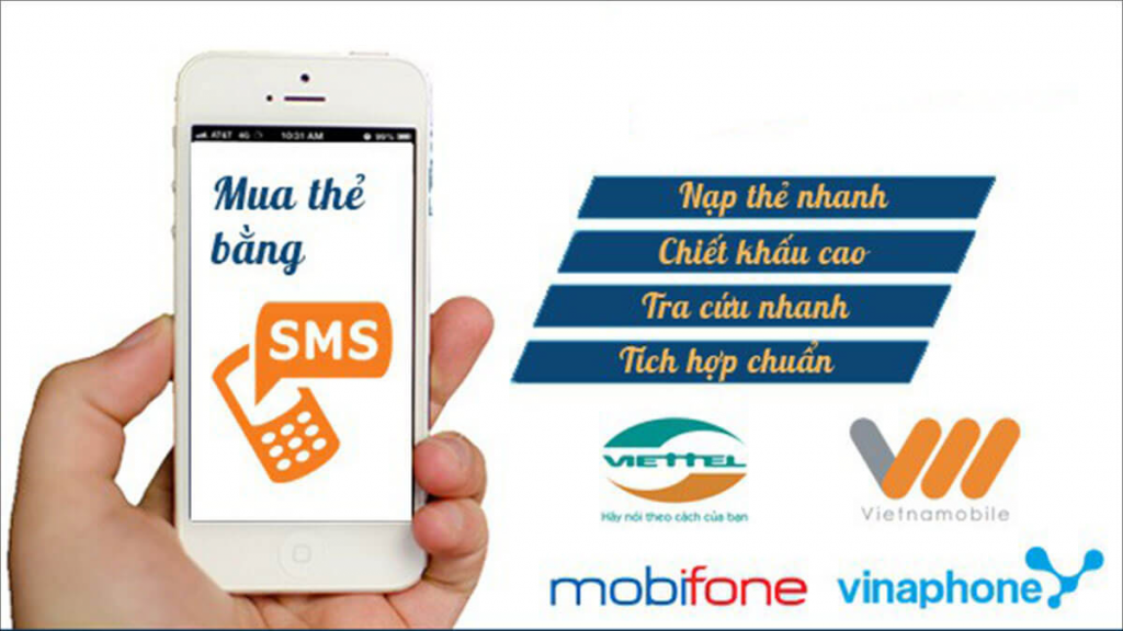 Mua thẻ cào bằng SMS cực tiện lợi và nhanh chóng