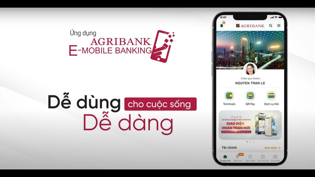 Ứng dụng chuyển tiền của Agribank