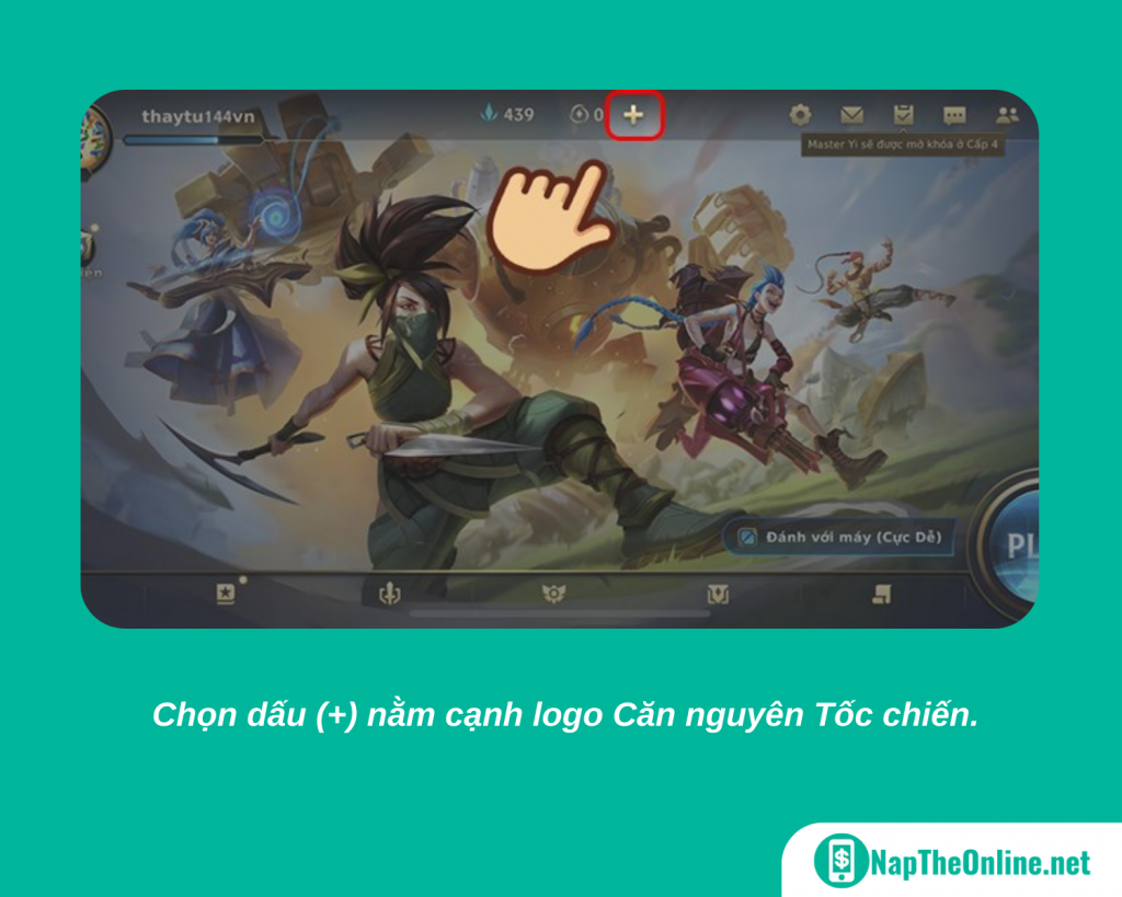 nạp thẻ Liên Minh Tốc Chiến trên iOS