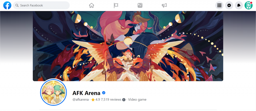 Fanpage nhận code AFK Arena