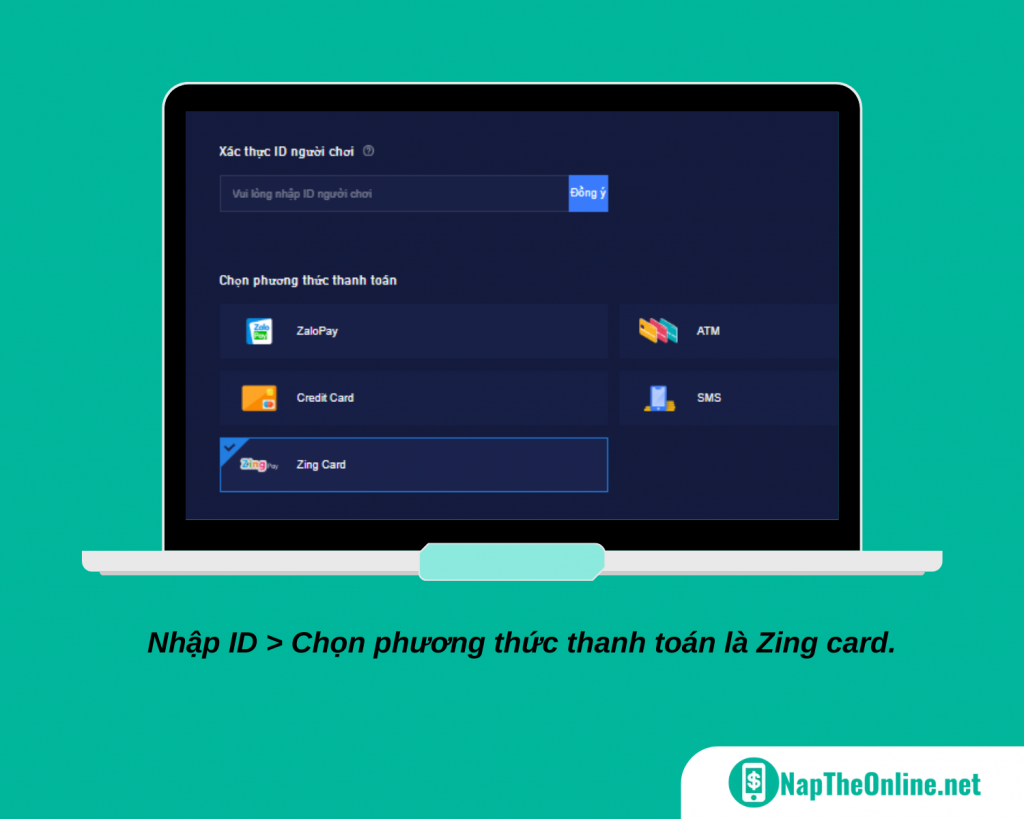 Giao diện Khi hấp thụ PUBG Mobile vày Zing Card