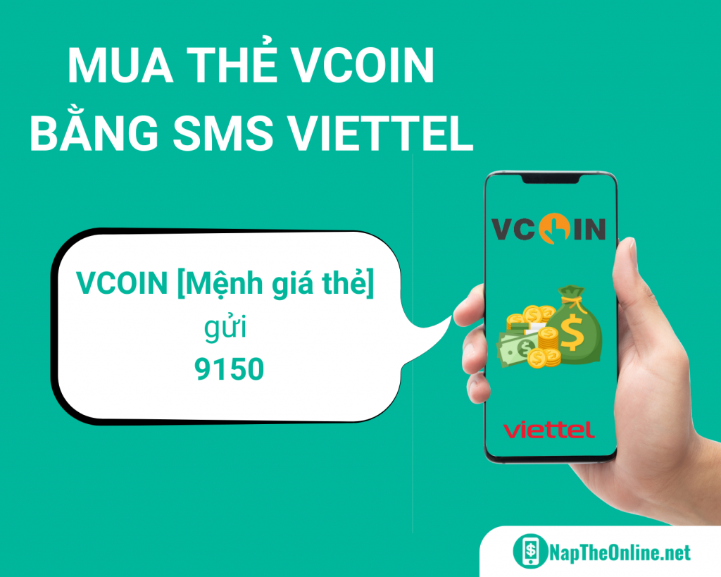 Cách nạp Vcoin bằng SMS Viettel 