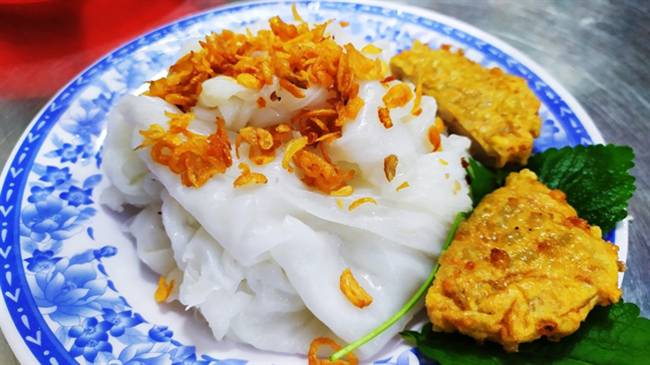 Bánh cuốn chả cốm ngon