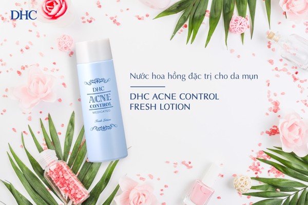 Chăm sóc da dầu mụn hiệu quả với bộ mỹ phẩm DHC Acne Control