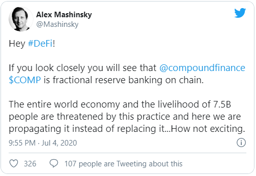 tweet của Alex Mashinsky