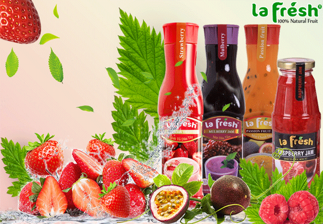 Đặc sản Đà Lạt nước cốt trái cây La Fresh