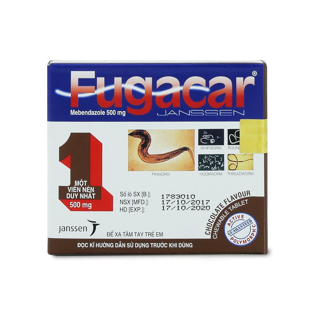 Điểm mặt thuốc tẩy giun Fugacar từ Janssen tin dùng nhiều nhất