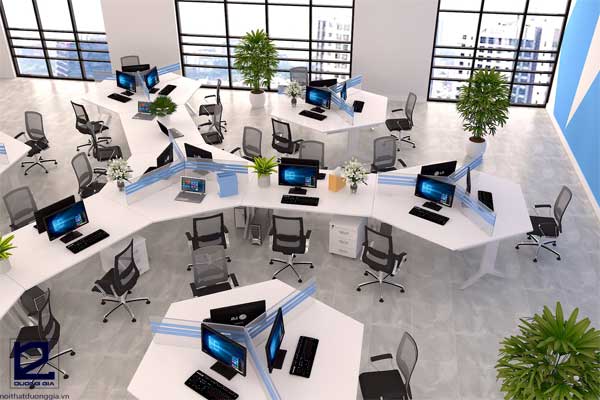 Các mẫu bàn làm việc văn phòng hiện đại, bền đẹp 2021