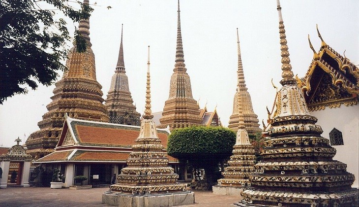 Khuôn viên của chùa Wat Pho