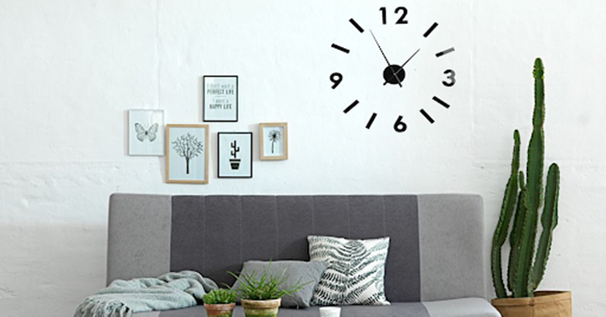 Đồng hồ treo tường hiện đại mang lại điểm nhấn cho không gian nhà bạn